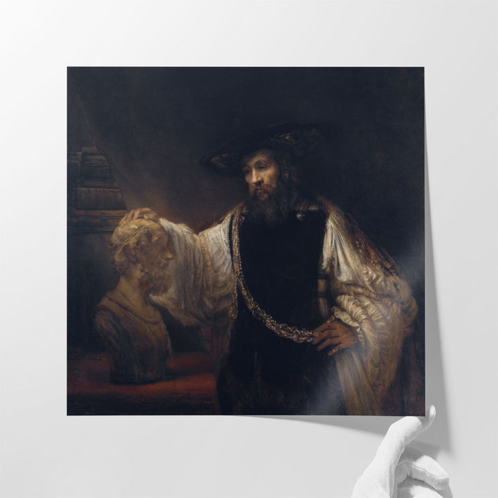 Rembrandt Aristotle with a Bust of Homer - Canvas Print Wall Art