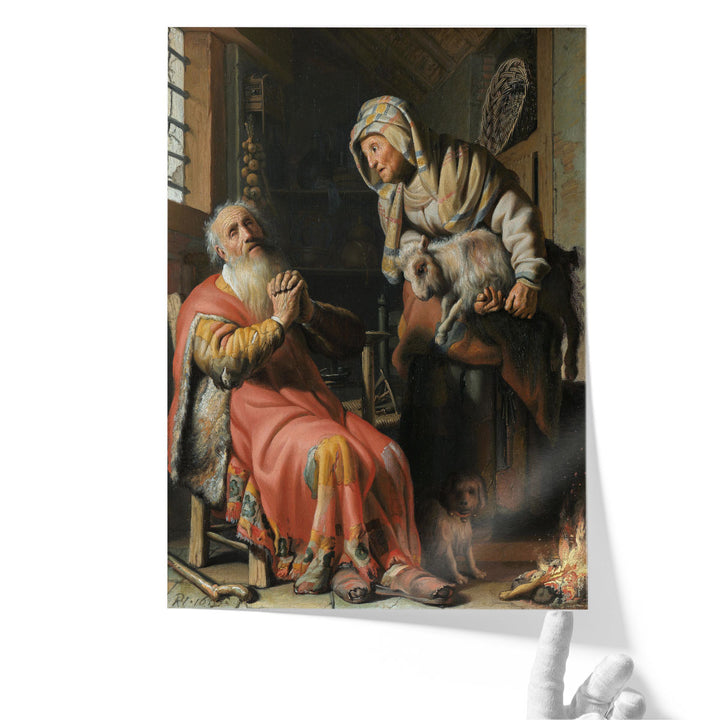 Vintage figurative canvas wall decor figure