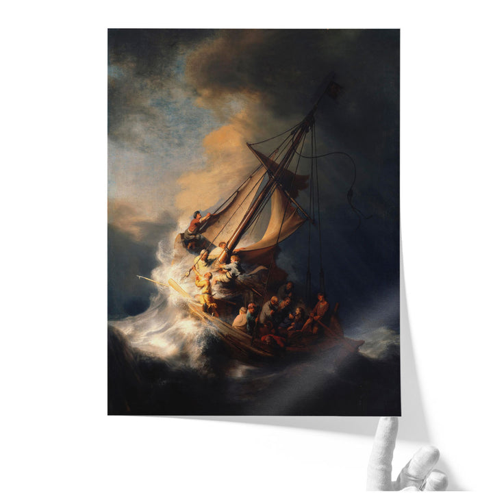 Rembrandt Christ in the Storm on the Lake of Galilee - Canvas Print Wall Art