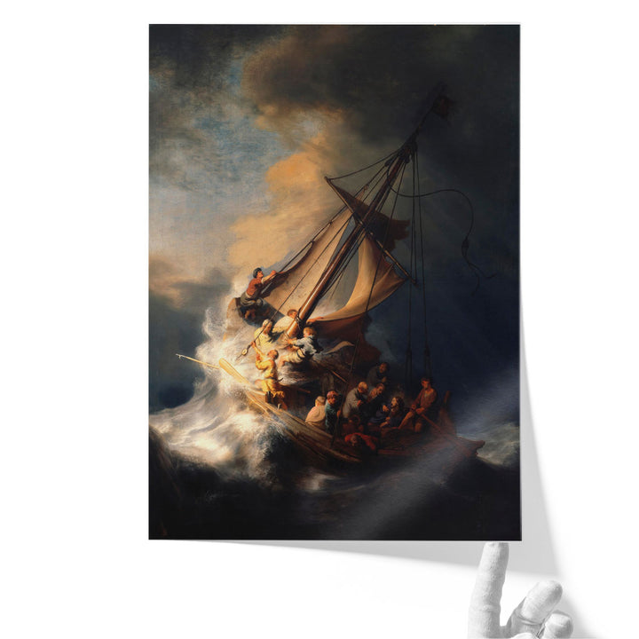 Rembrandt Christ in the Storm on the Lake of Galilee - Canvas Print Wall Art