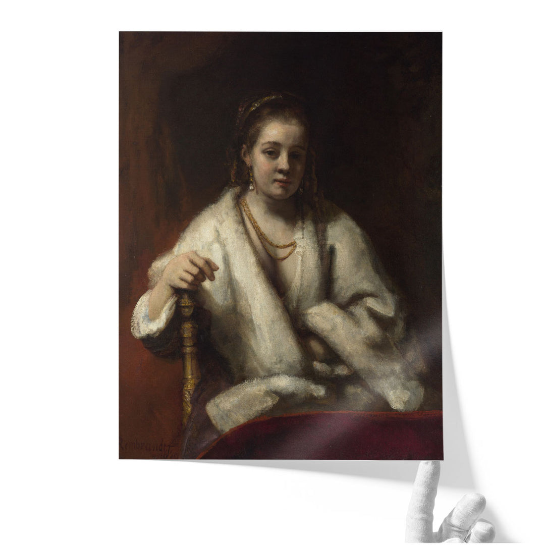 Rembrandt, Portrait of Hendrickje Stoffels - Canvas Print Wall Art