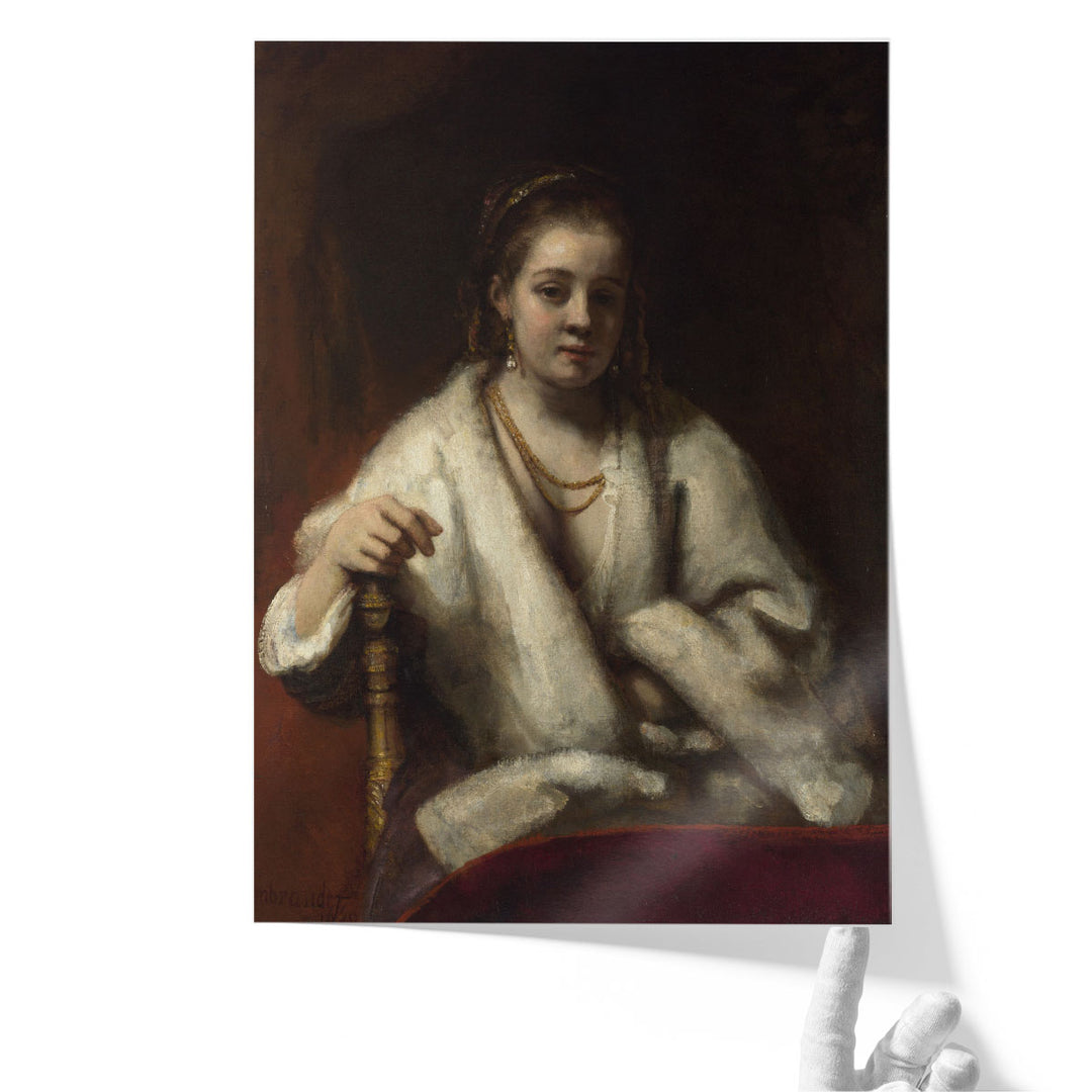 Rembrandt, Portrait of Hendrickje Stoffels - Canvas Print Wall Art