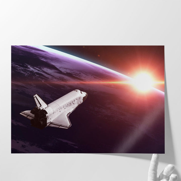 Space Shuttle Taking off On a Mission - Canvas Print Wall Art