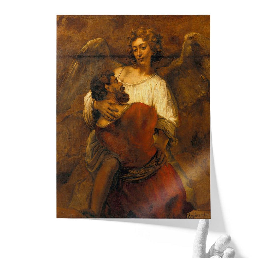 Jacob Wrestling with the Angel, 1659 - Canvas Print Wall Art