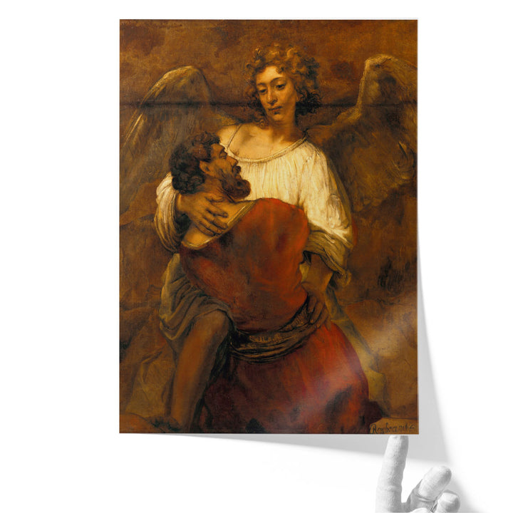 Jacob Wrestling with the Angel, 1659 - Canvas Print Wall Art