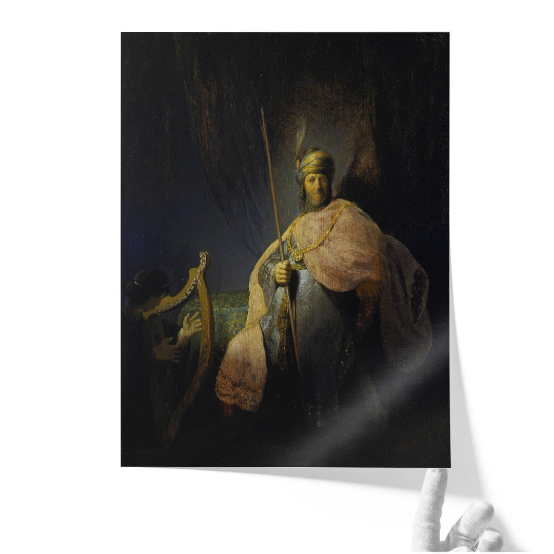 David Playing the Harp in front of Saul, 1630 - 1631 - Canvas Print Wall Art