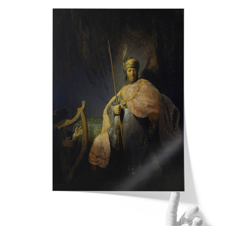David Playing the Harp in front of Saul, 1630-1631 - Canvas Print Wall Art