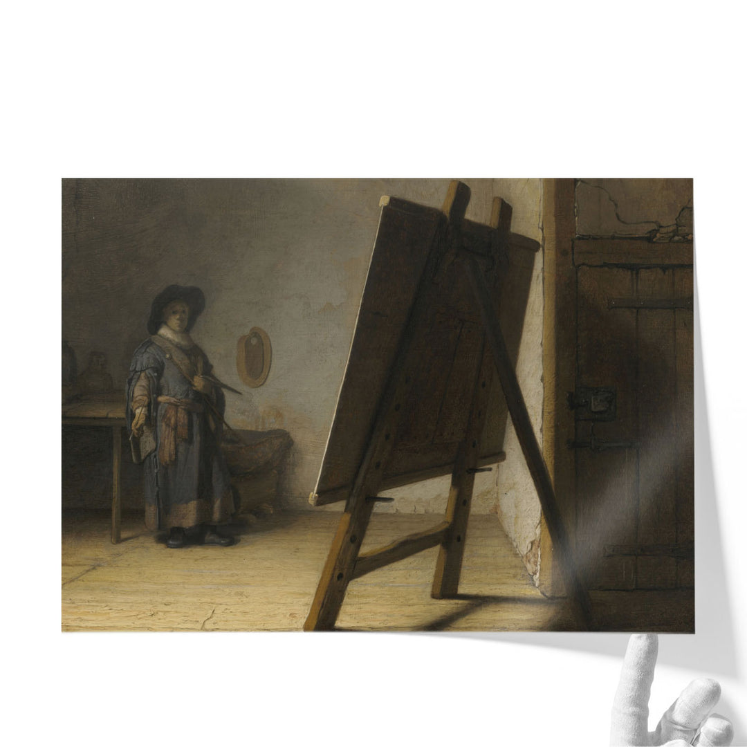 The Artist In His Studio, 1628 - Canvas Print Wall Art