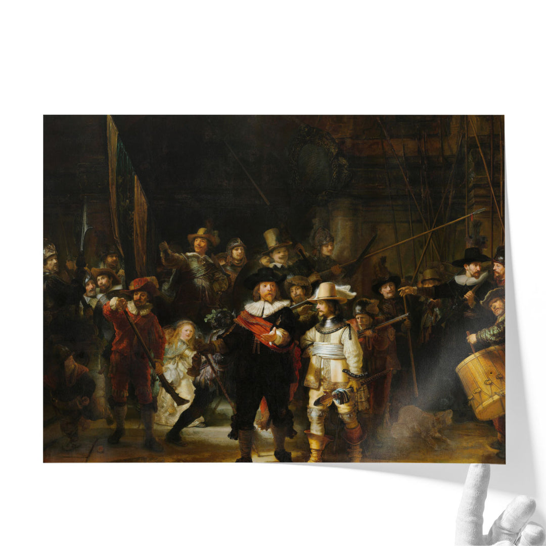 Night Watch, Militia Company of District II, 1642 - Canvas Print Wall Art