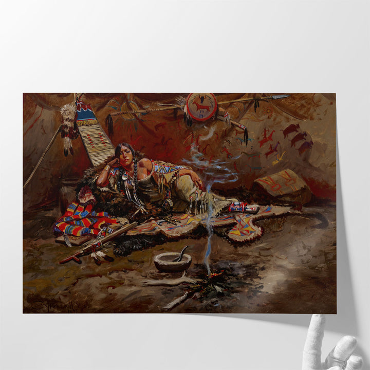 Waiting and Mad, 1899 - Canvas Print Wall Art