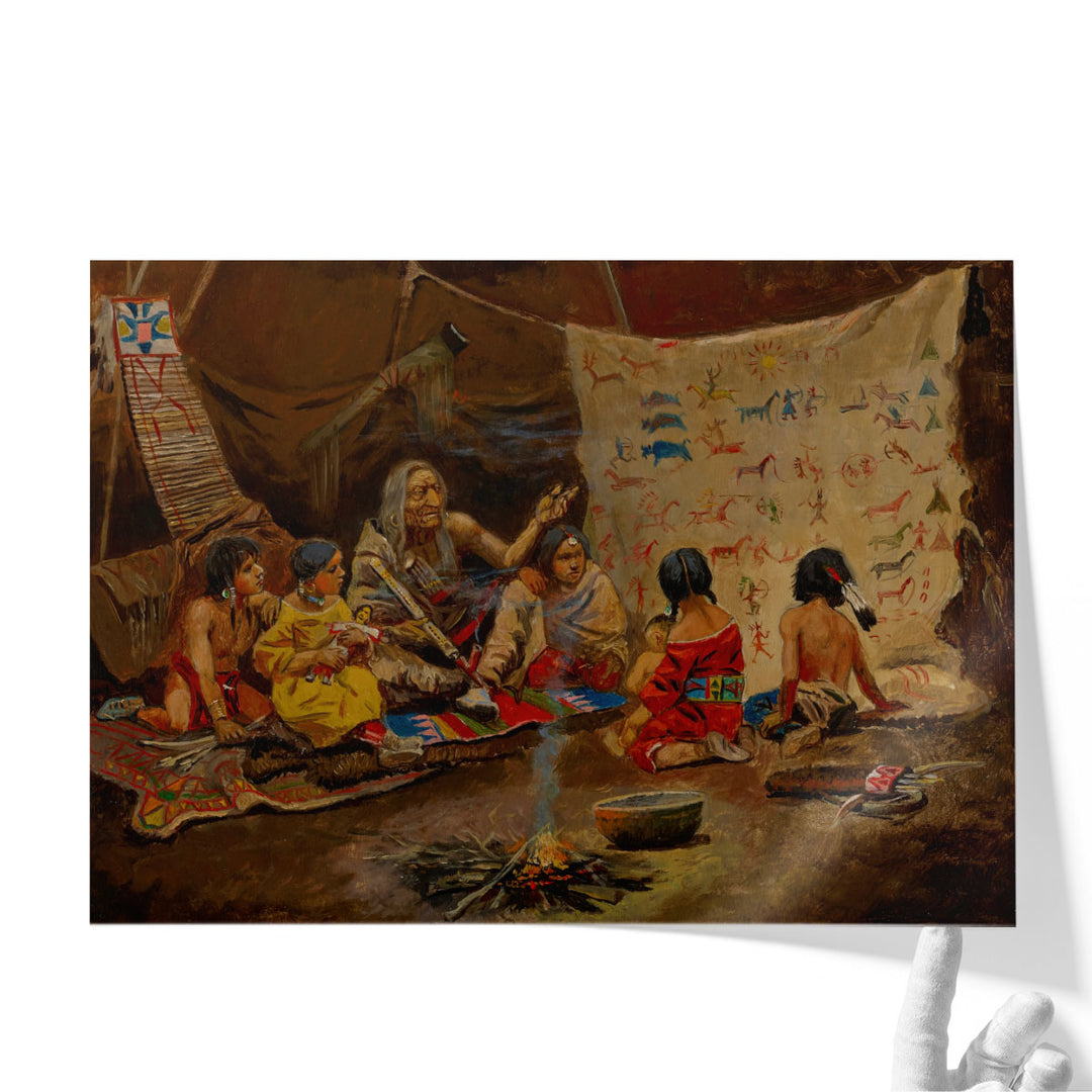 The Kindergarten, The Story Teller - Canvas Print Wall Art