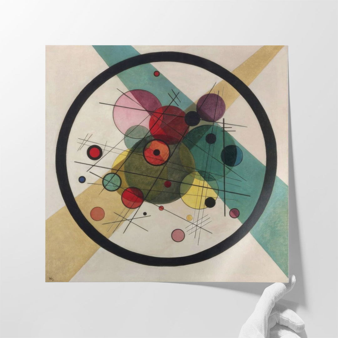 Circles in a Circle - Canvas Print Wall Art