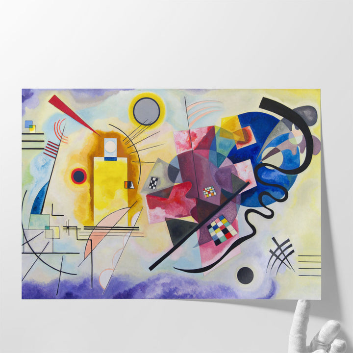 Yellow, Red, Blue - Canvas Print Wall Art