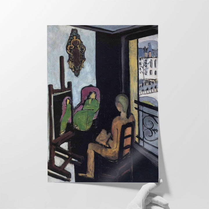 The Painter and his Model - Canvas Print Wall Art
