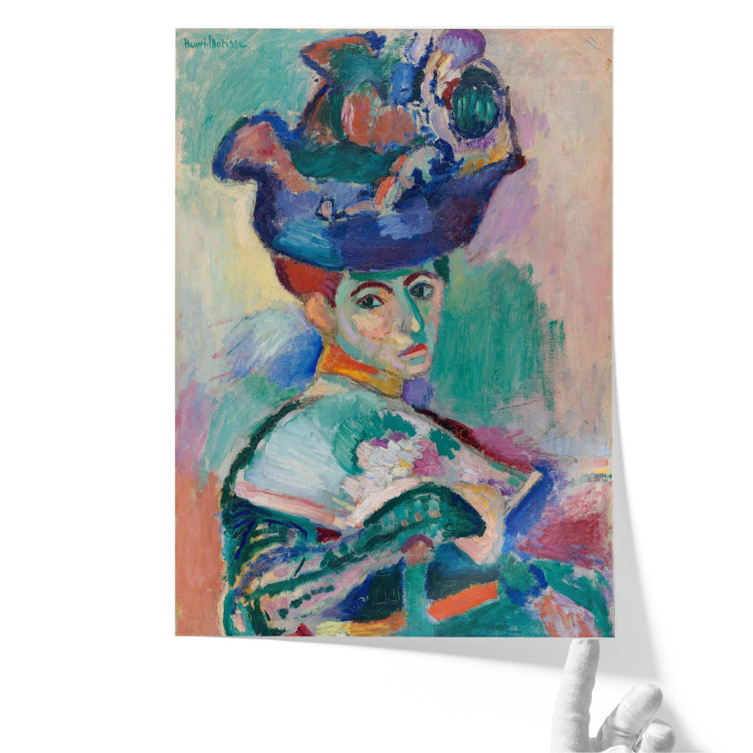 Woman with a Hat - Canvas Print Wall Art