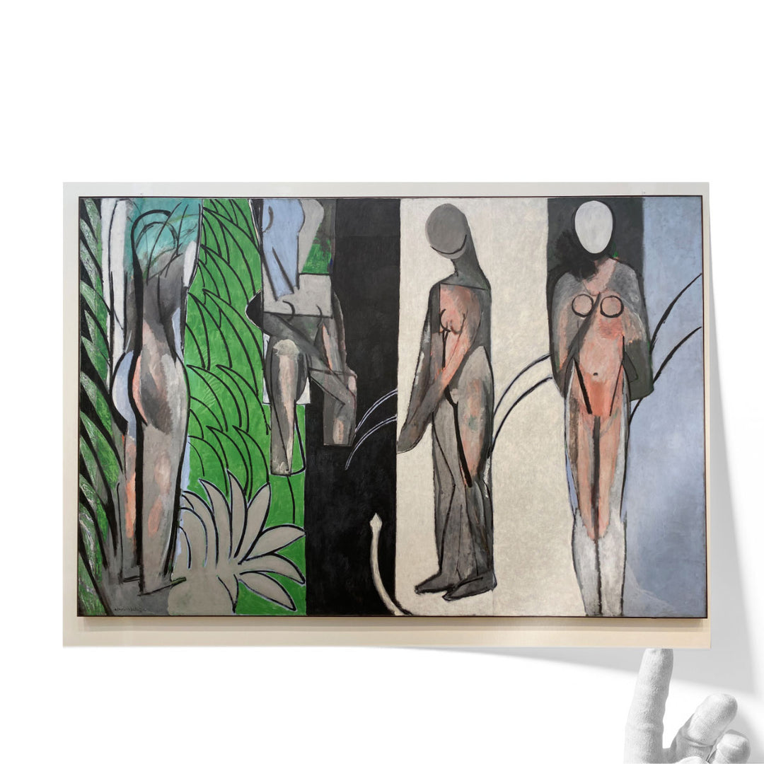 Bathers by a River - Canvas Print Wall Art