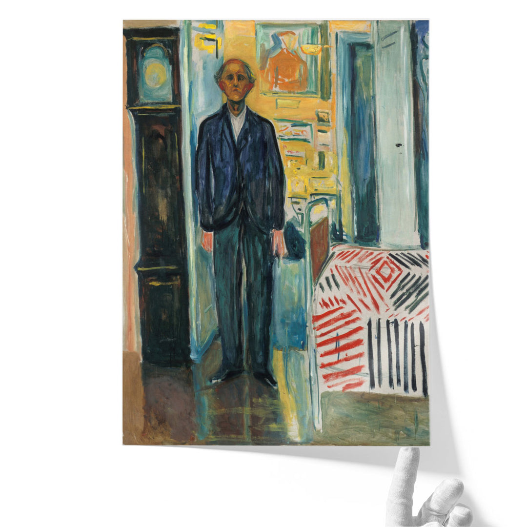 Self-Portrait, Between the Clock and the Bed, 1940 - 1943 - Canvas Print Wall Art