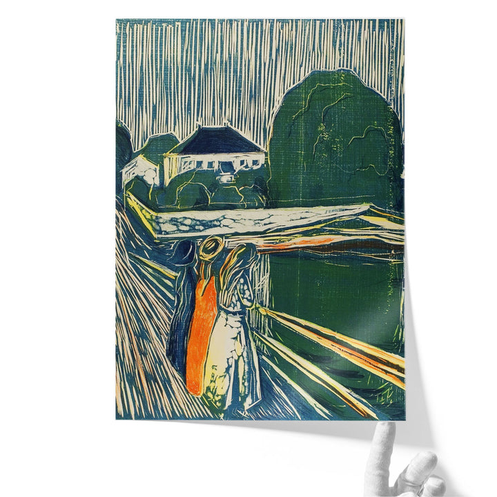 The Girls on the Bridge, 1918 - Canvas Print Wall Art
