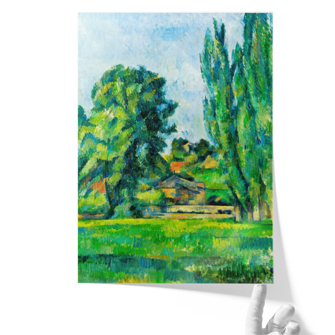 Landscape with Poplars 1885-1887 - Canvas Print Wall Art