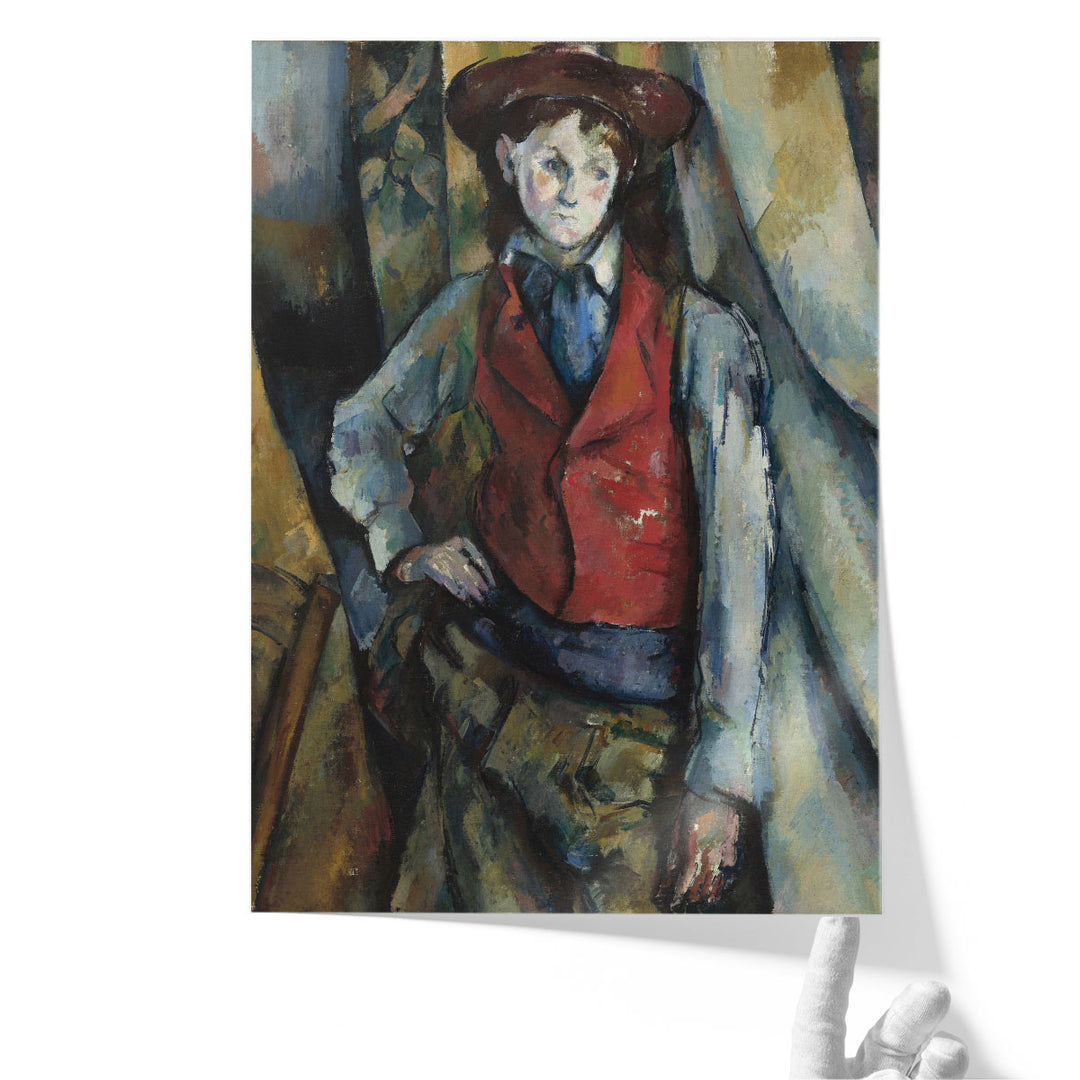 Boy in a Red Waistcoat, 1888-1890 - Canvas Print Wall Art