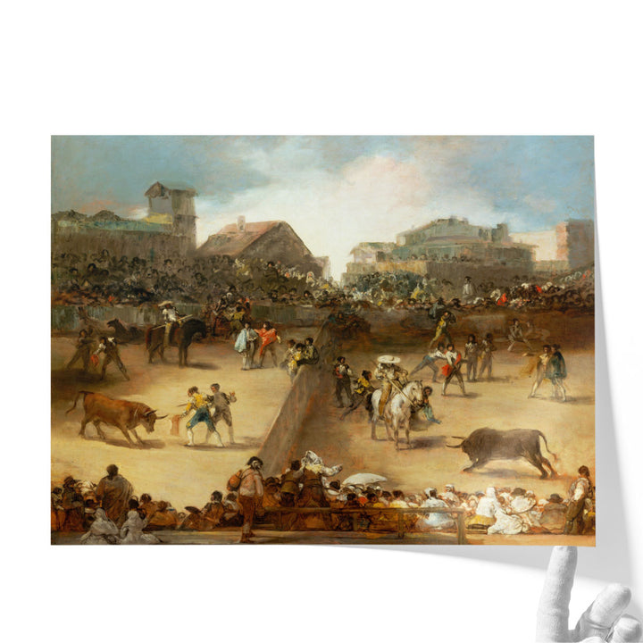 Bullfight in a Divided Ring - Canvas Print Wall Art