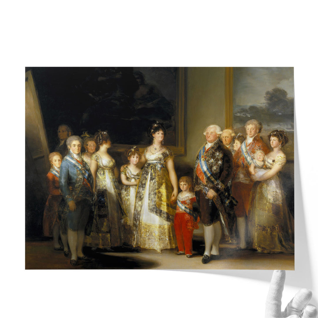 Charles IV of Spain and His Family - Canvas Print Wall Art
