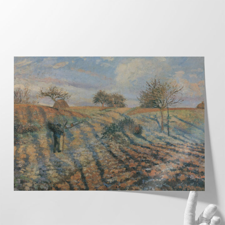 Gelee Blanche, Ancienne Route D´Ennery, Pontoise,  1873 - Canvas Print Wall Art