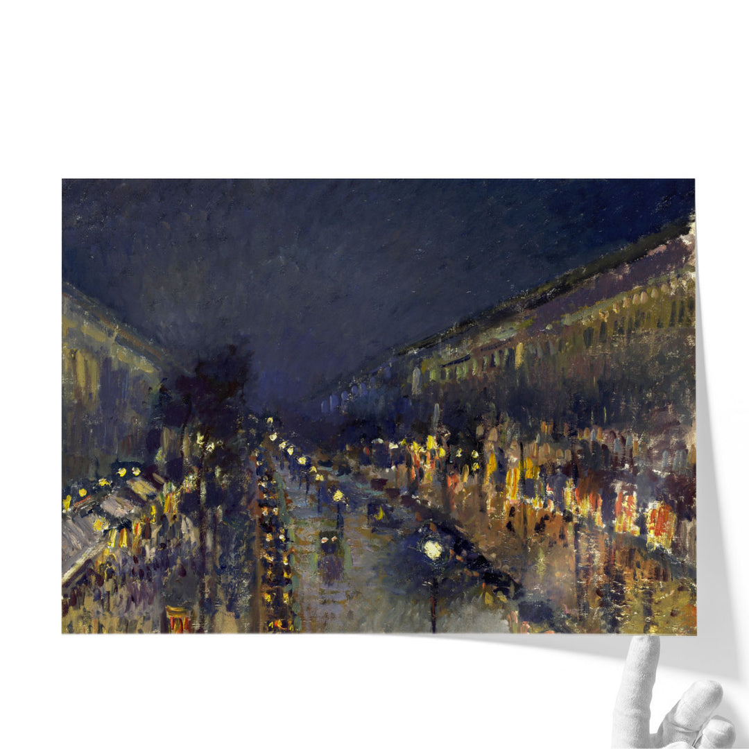 The Boulevard Montmartre - Canvas Print Wall Art