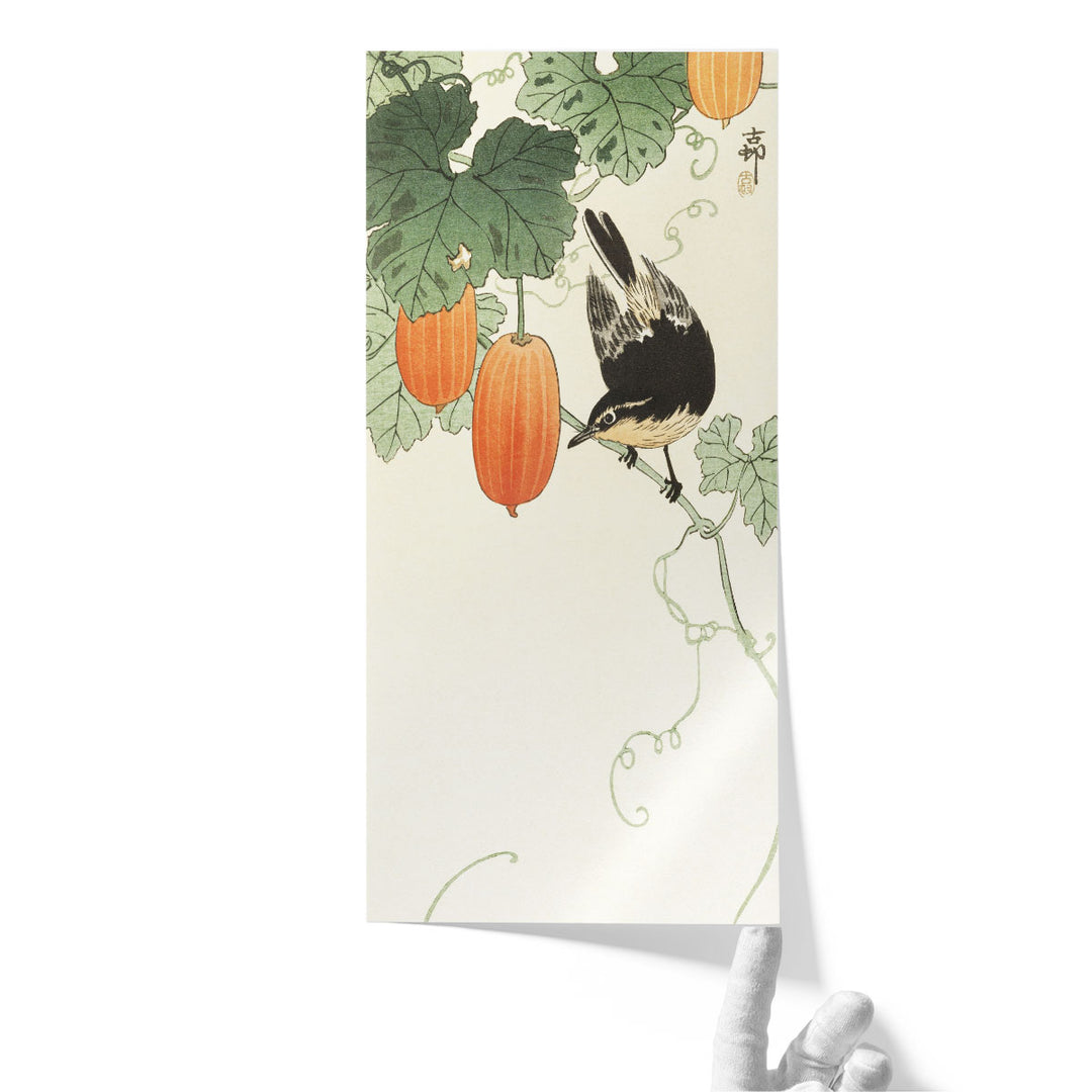 A Flycatcher on Cucumber Bush, 1910 - Canvas Print Wall Art