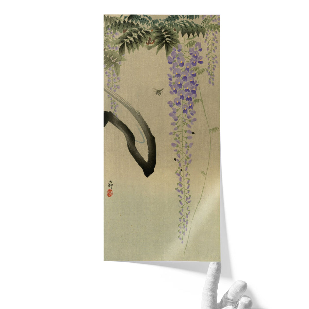 Wisteria and Bee, 1930 - Canvas Print Wall Art