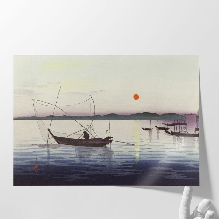 Boats and Setting Sun, 1900-1936 - Canvas Print Wall Art