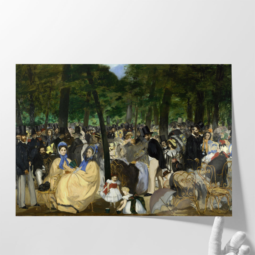 Music in the Tuileries - Canvas Print Wall Art