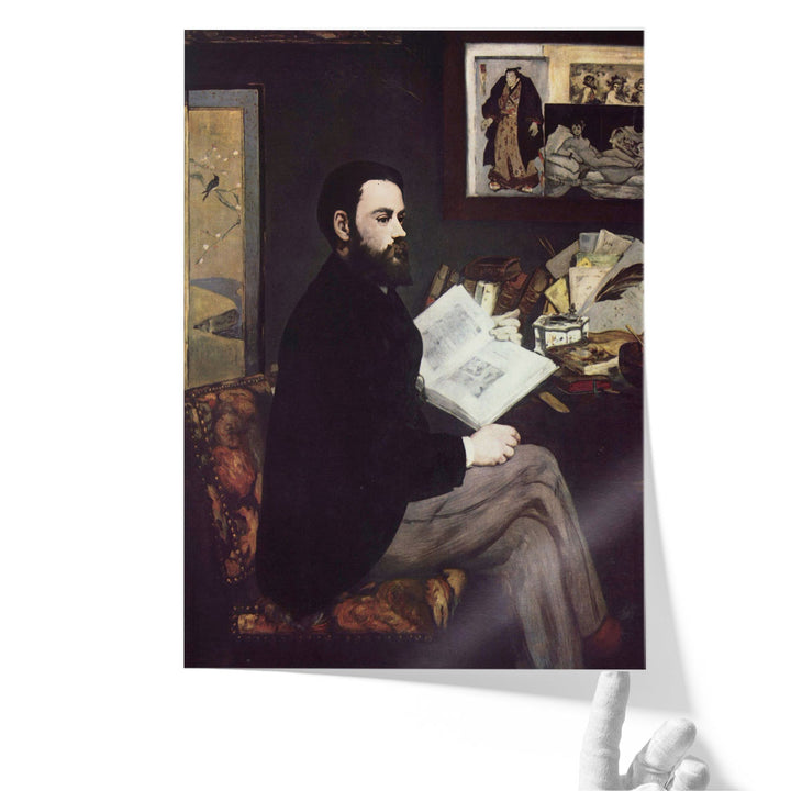 Portrait of Emile Zola, 1868 - Canvas Print Wall Art