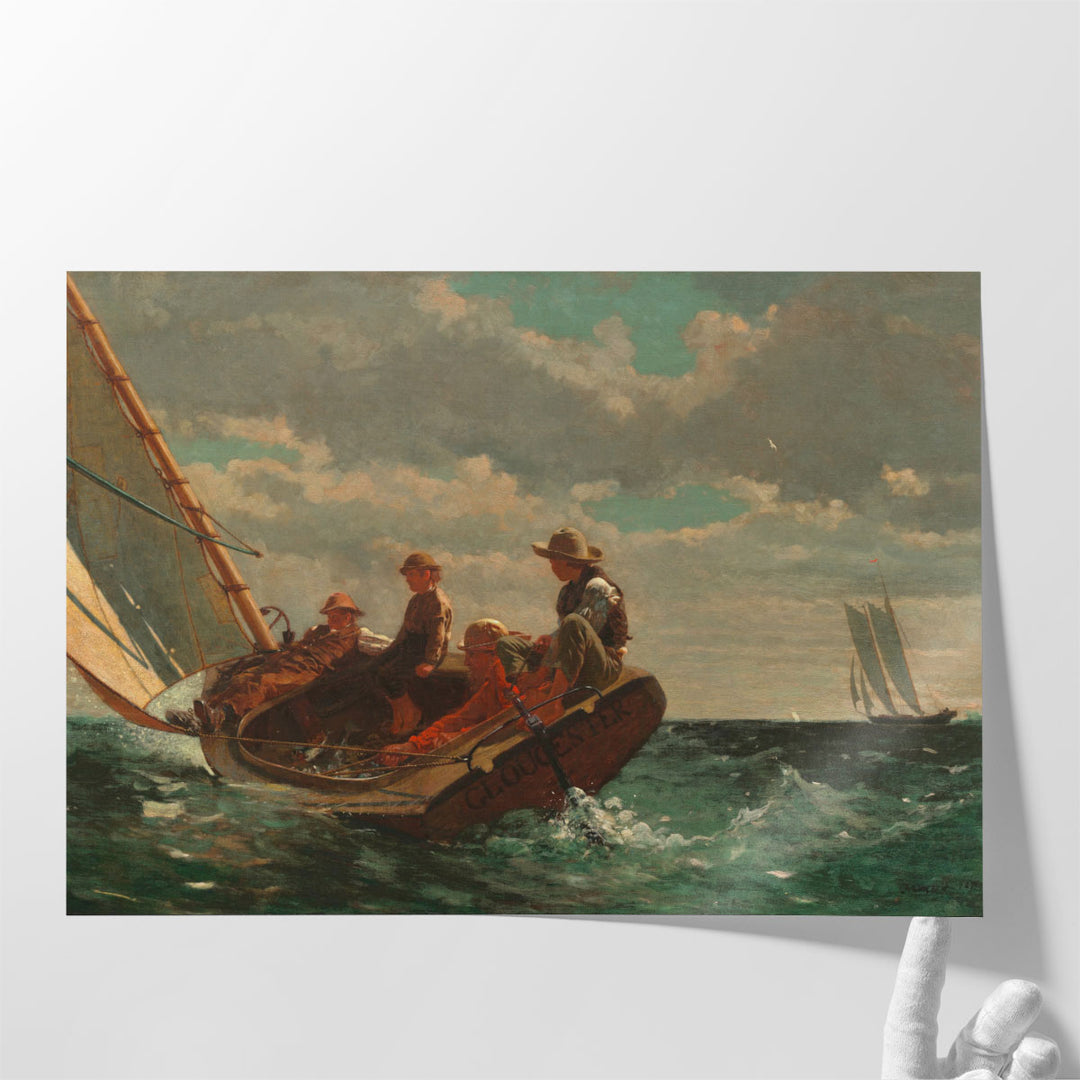 Breezing Up, A Fair Wind - Canvas Print Wall Art