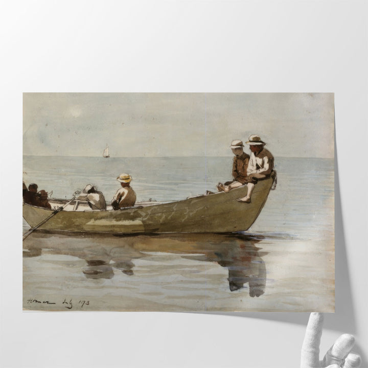 Boys in a Dory, 1873 - Canvas Print Wall Art
