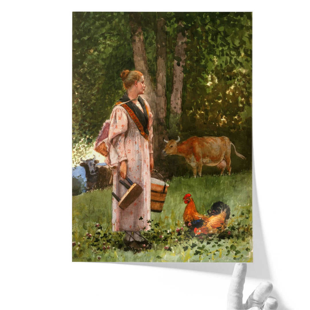 The Milk Maid - Canvas Print Wall Art