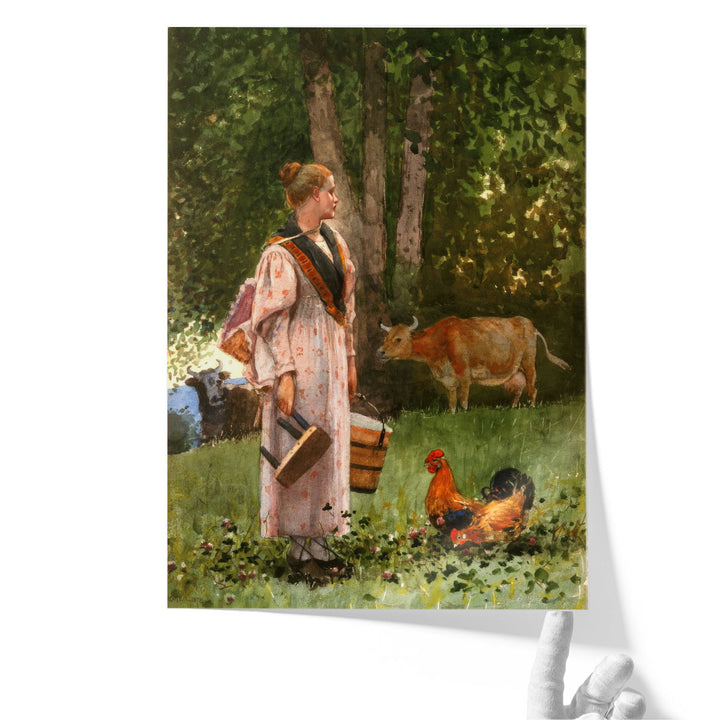 The Milk Maid - Canvas Print Wall Art