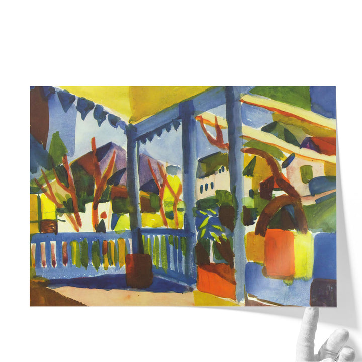 Terrace of the Country House in St. Germain - Canvas Print Wall Art