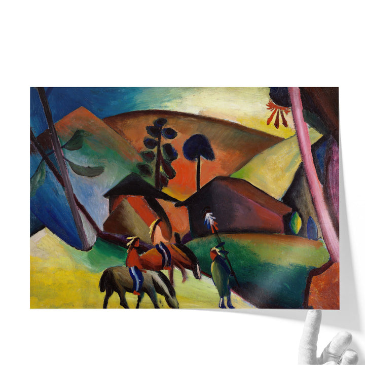 Indians on Horses, 1911 - Canvas Print Wall Art