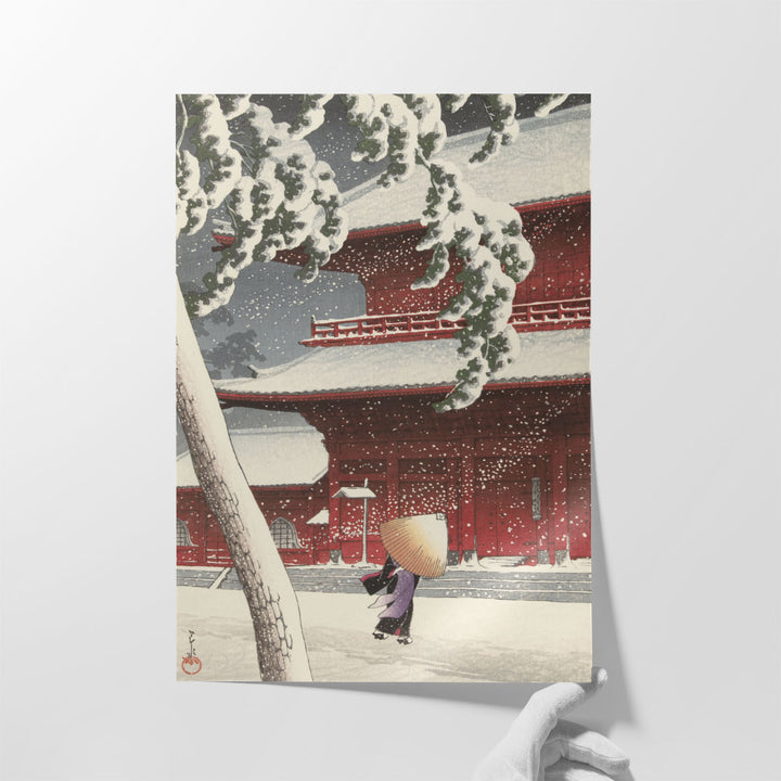 Zojo-ji, Temple in Shiba, 1925 - Canvas Print Wall Art