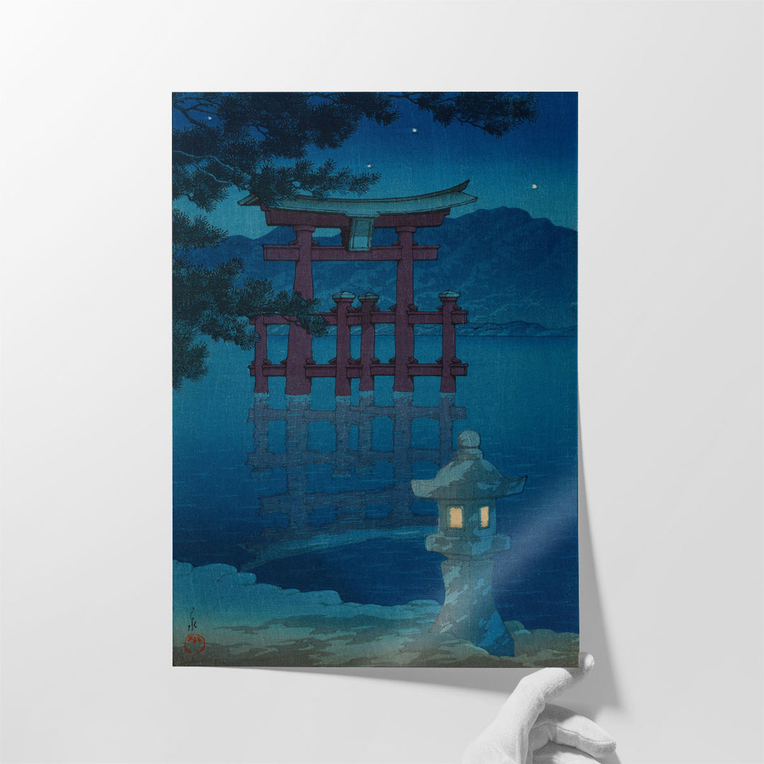 Starlit Night at Miyajima, 1928 - Canvas Print Wall Art