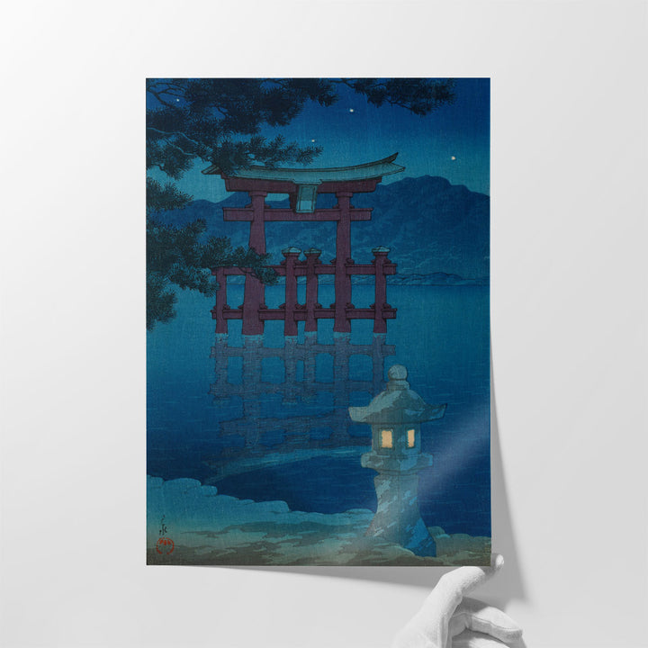 Starlit Night at Miyajima, 1928 - Canvas Print Wall Art