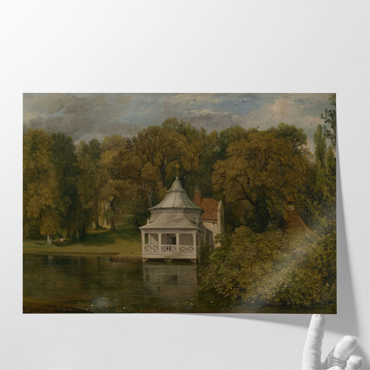 The Quarters behind Alresford Hall - Canvas Print Wall Art
