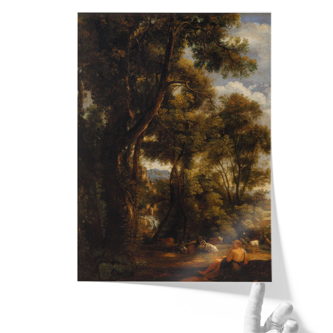 Landscape with Goatherd and Goats, 1823 - Canvas Print Wall Art