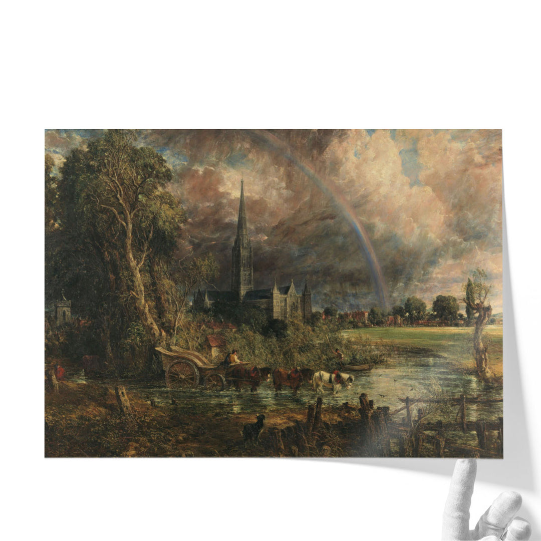 Salisbury Cathedral from the Meadows, 1831 - Canvas Print Wall Art