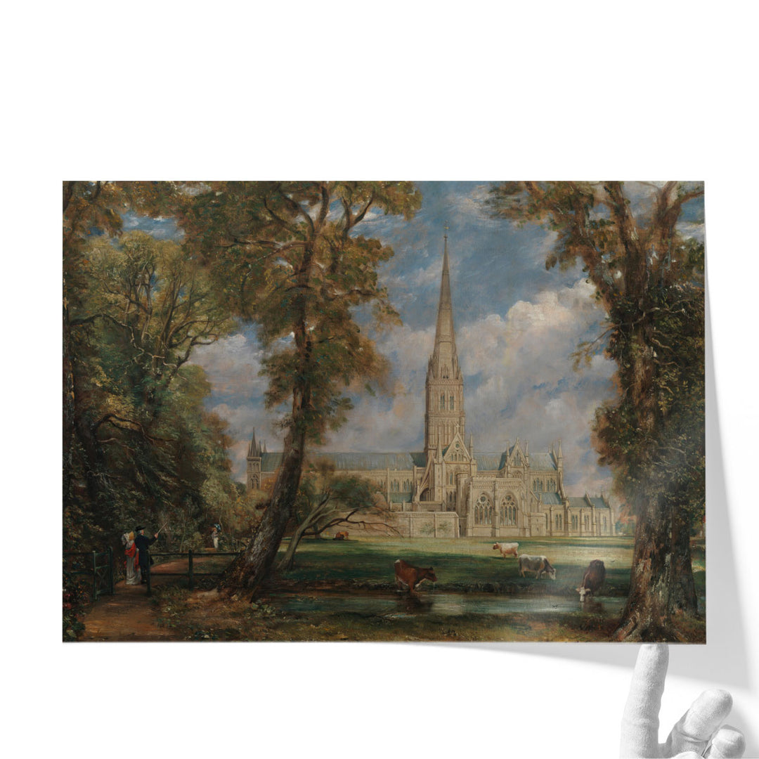 Salisbury Cathedral from the Bishop's Grounds - Canvas Print Wall Art