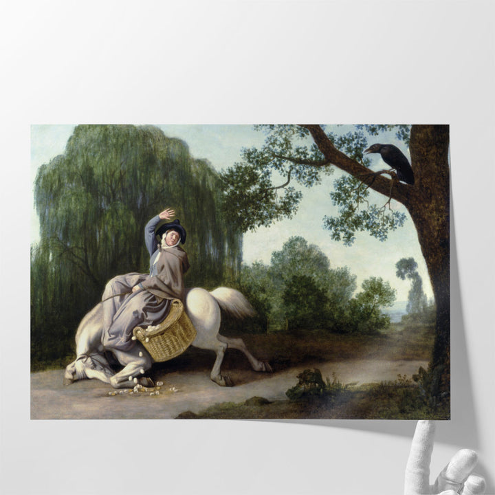 The Farmer's Wife and the Raven, 1786 - Canvas Print Wall Art