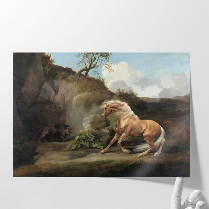 Horse Frightened by a Lion, 1762-1768 - Canvas Print Wall Art