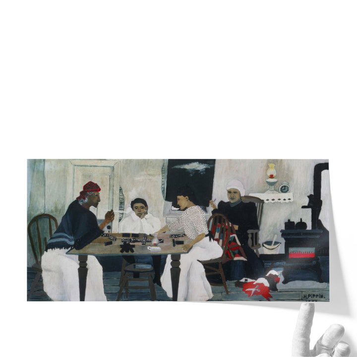 Domino Players, 1943 - Canvas Print Wall Art