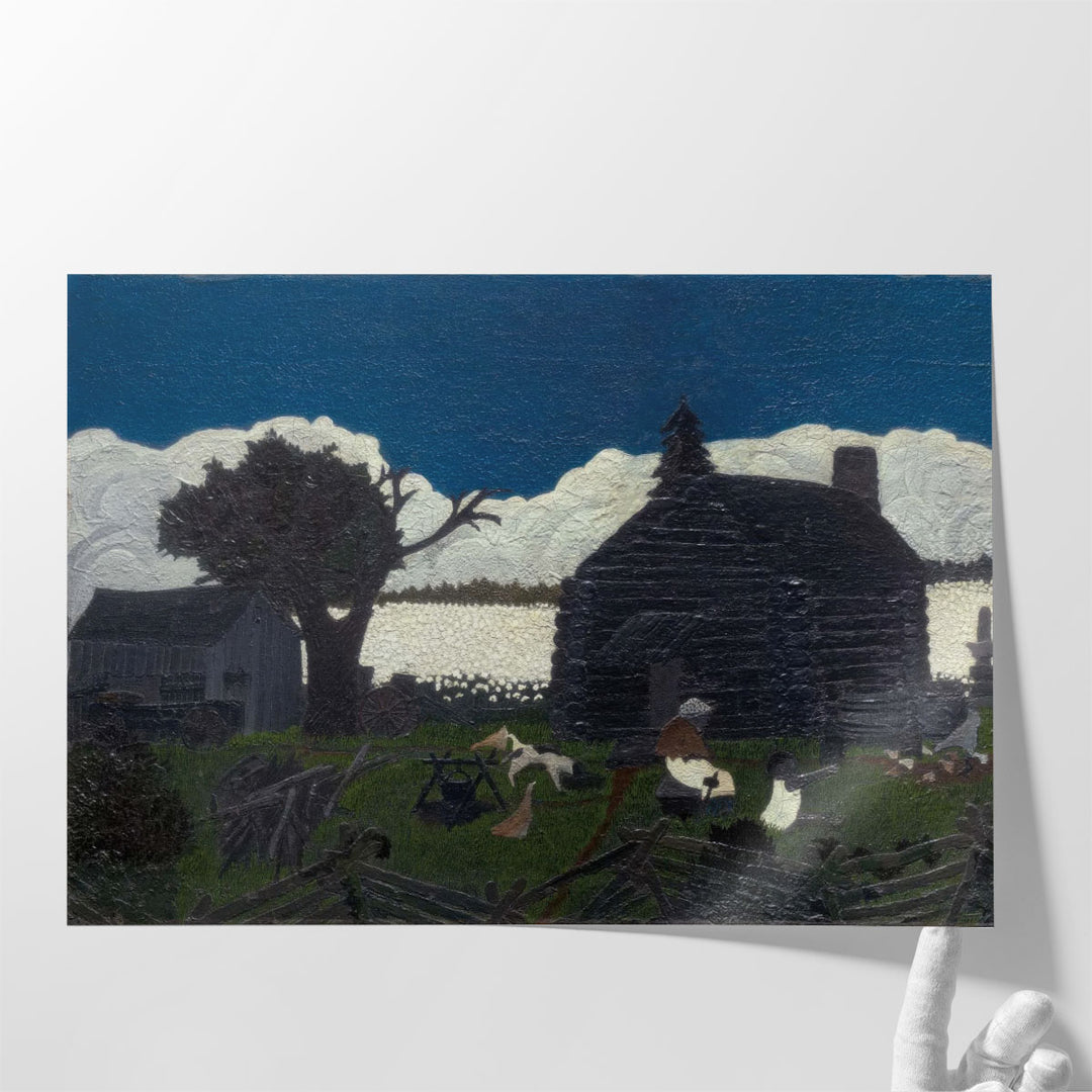 Cabin in the Cotton - Canvas Print Wall Art